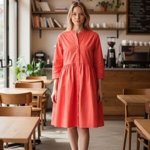 Tuckernuck Poppy Pink Royal Shirtdress
